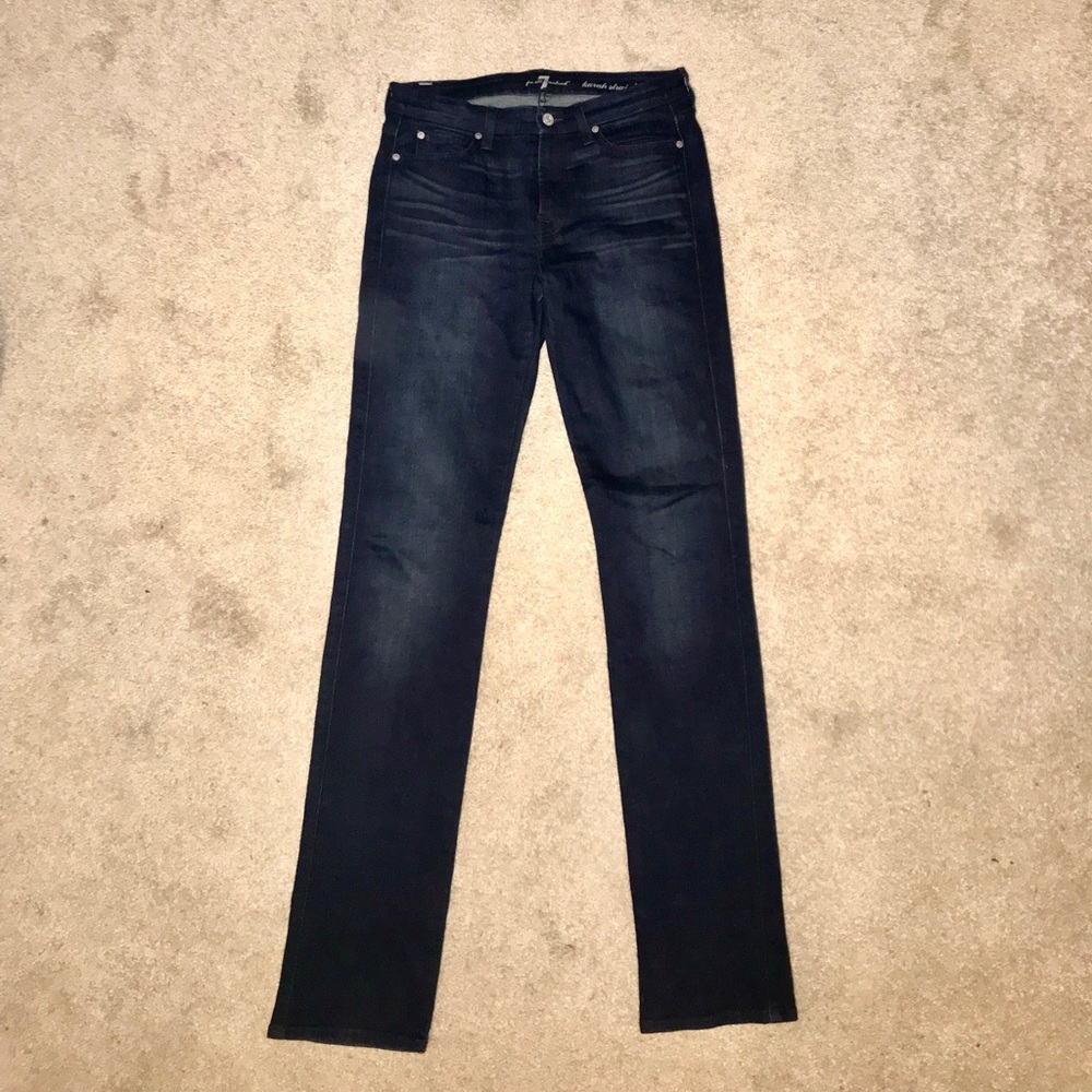 7 For All Mankind Karan straight leg jeans